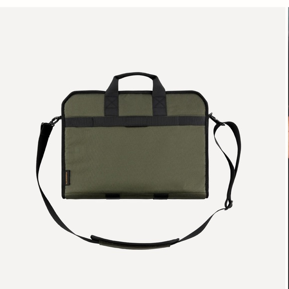 Super Sale One Day Onky! Small Tactical Breif laptop bag -olive green/black - Picture 4 of 7